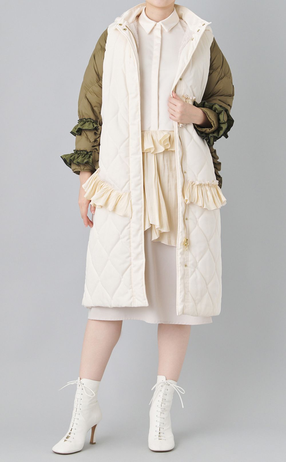 【reADdress】ロングダウンコート