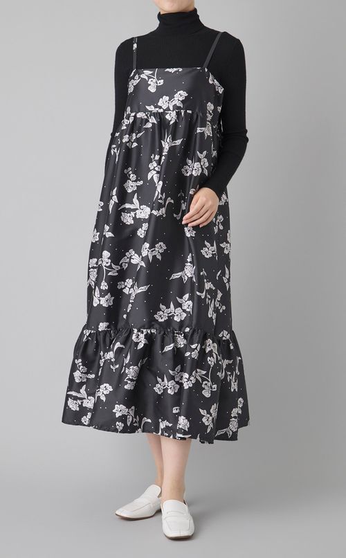 ポピーフラワープリントキャミワンピース