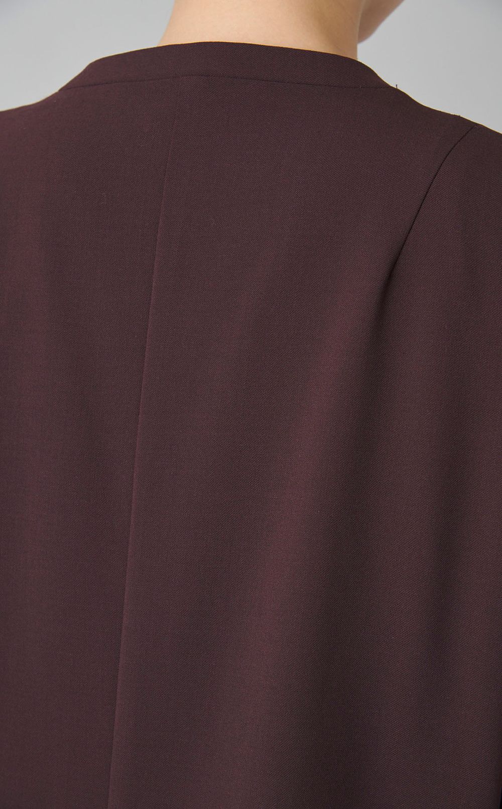 ノーカラーダブルブレストジャケット