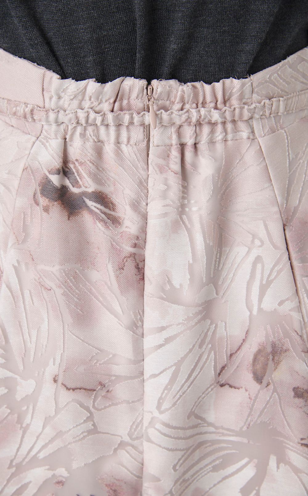 ベルト付きフラワープリントスカート