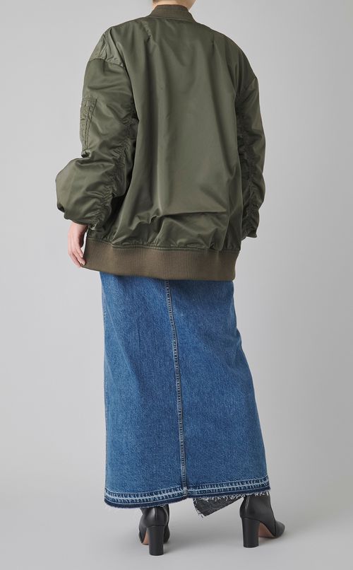 ナイロンフライトボリュームブルゾン