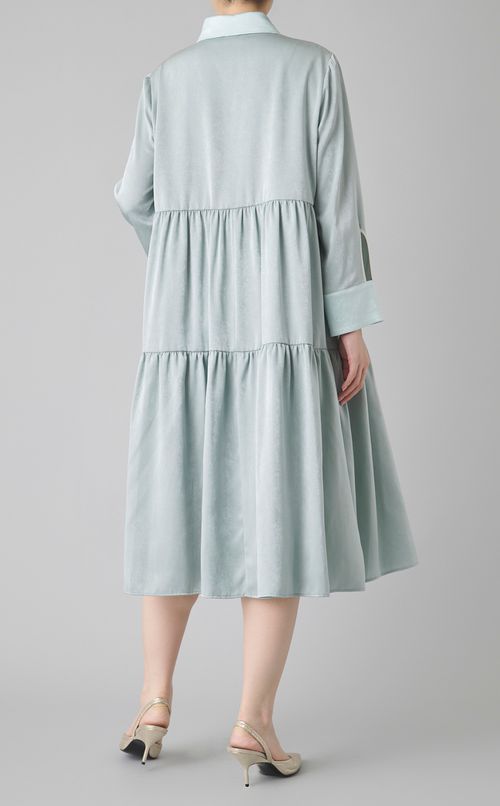 金駒刺繍ティアードワンピース