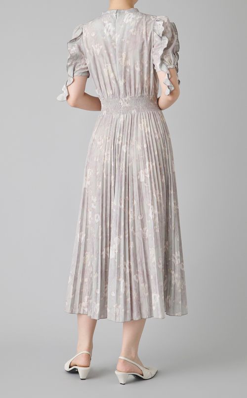 ブラードフラワープリントワンピース