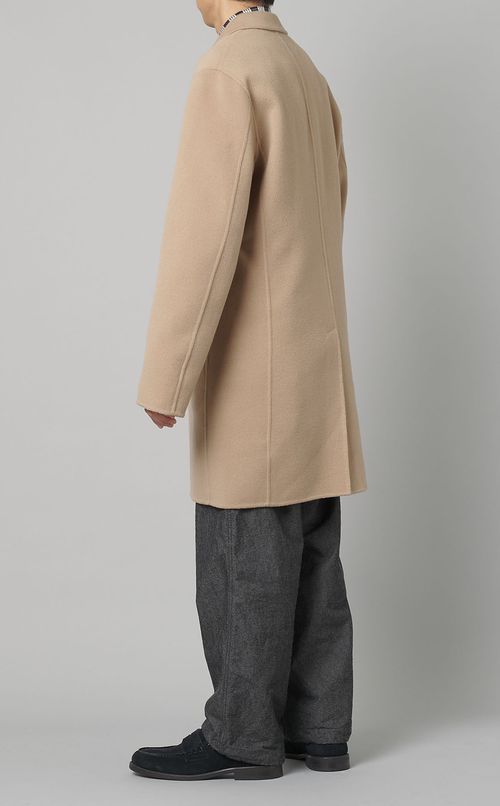 ダブルフェイスステンカラーコート