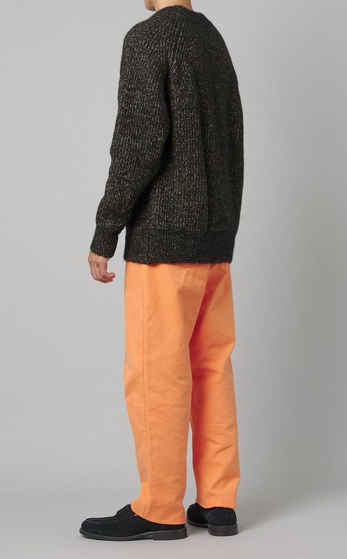 アルパカクルーネックセーター