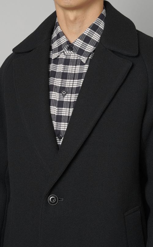 ツイードロングカーコート