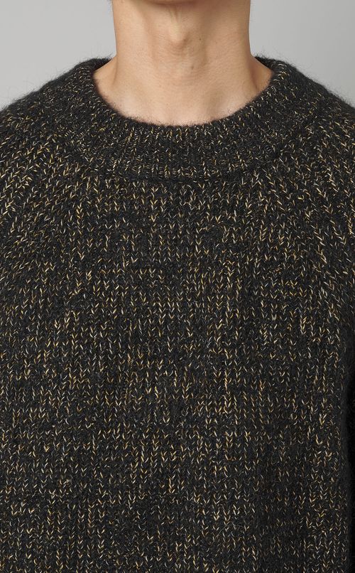 アルパカクルーネックセーター