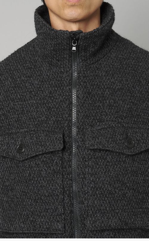 ツイードウールジップブルゾン