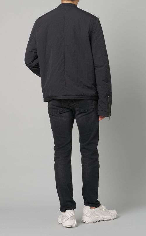 ナイロンバイカージャケット