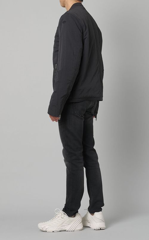 ナイロンバイカージャケット