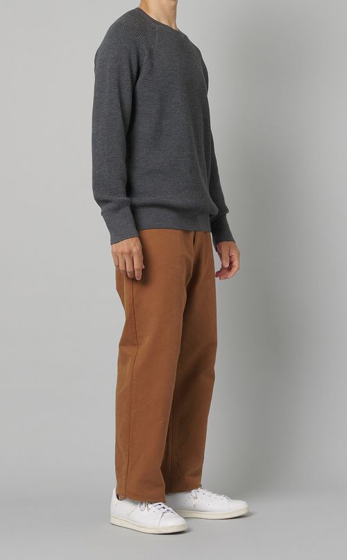 ワッフルニットプルオーバー