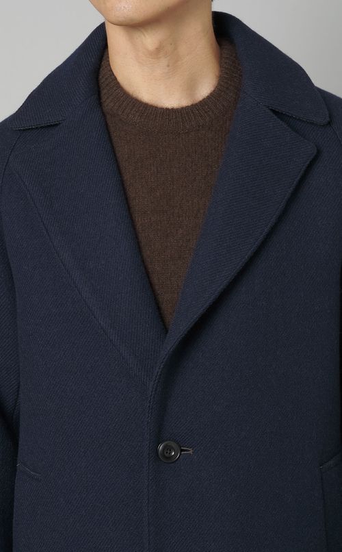 ツイードロングカーコート