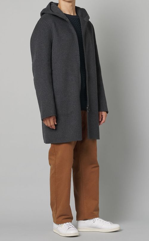 ダブルフェイスフーディコート