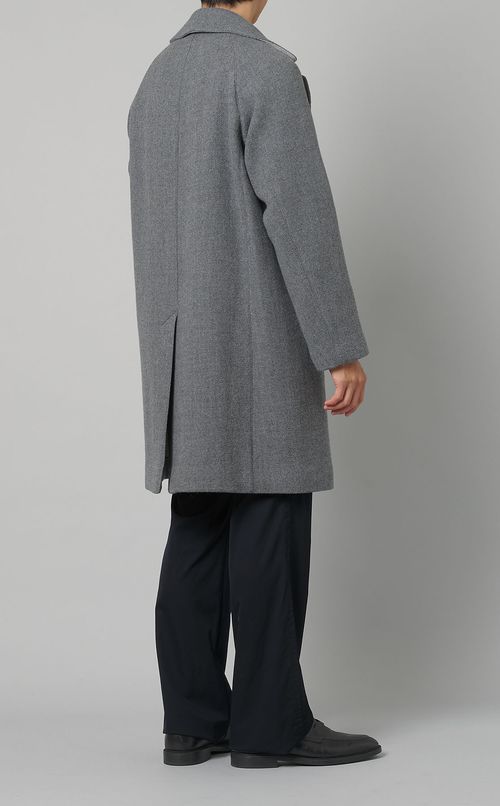 ツイードロングカーコート