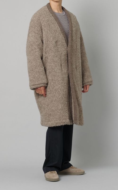 ノーカラーコート