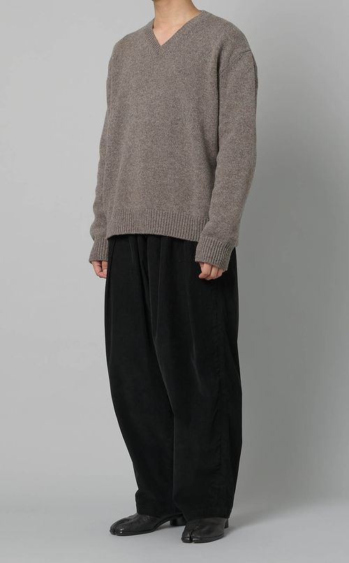 シェットランドVネックニット