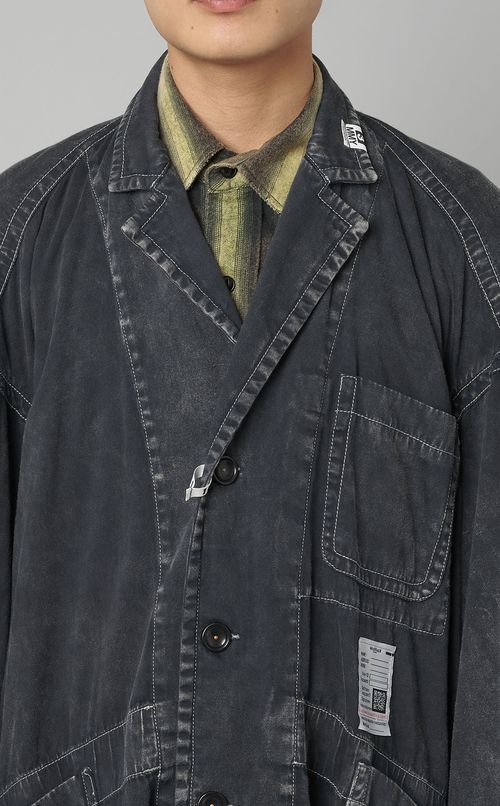 ルーズサテンショップコート