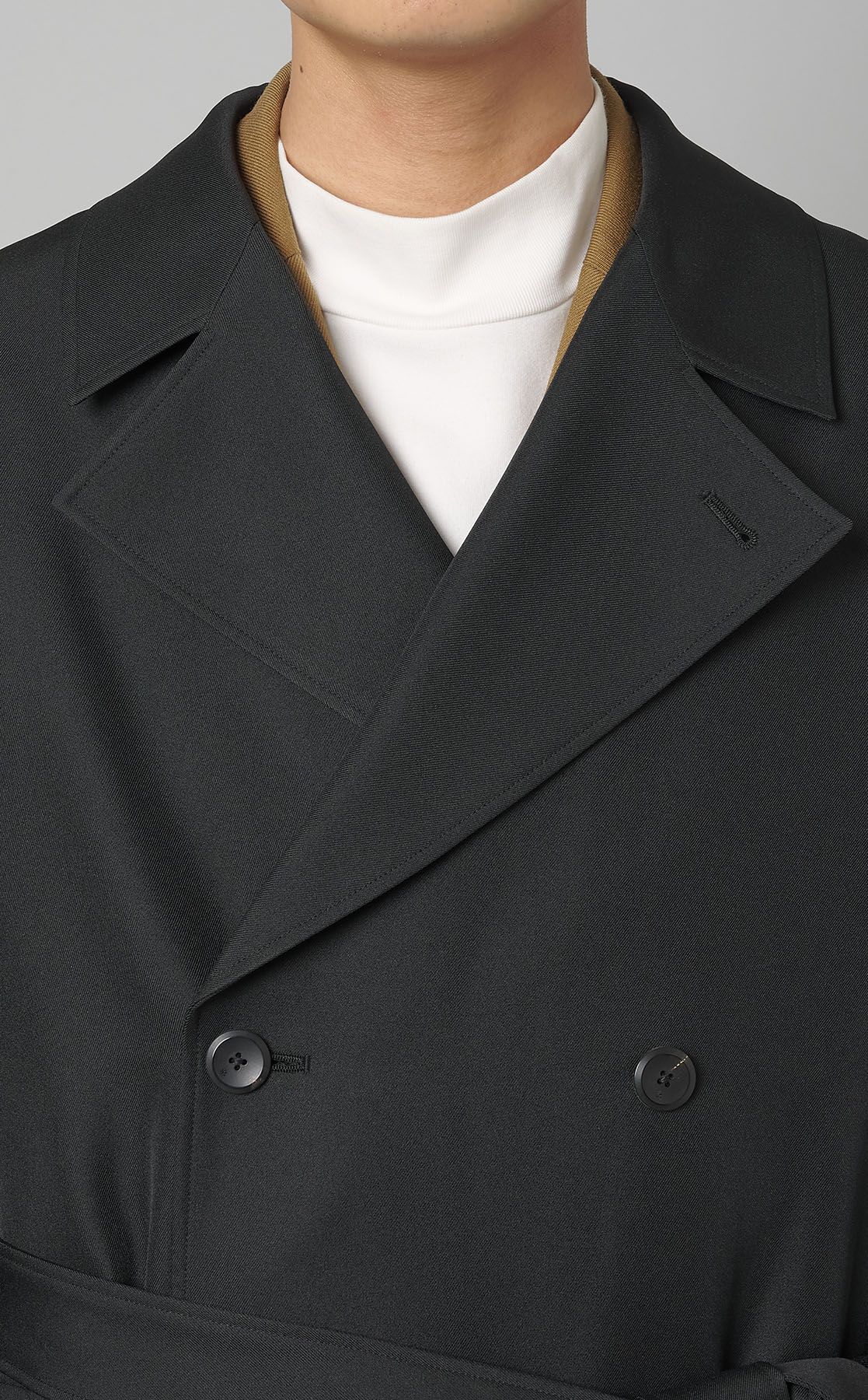 th products｜ウールギャバワイドトレンチコート