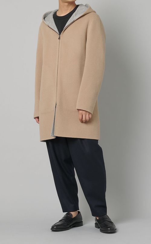 ダブルフェイスフーディコート