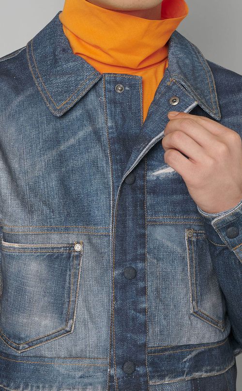 デニムプリントジャケット