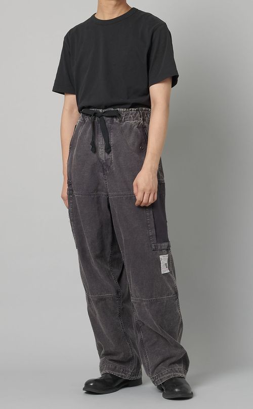 コットンサテンカーゴトラウザーズ