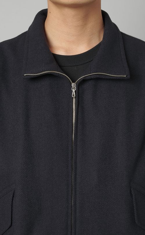 ソフトメルトンジップアップジャケット