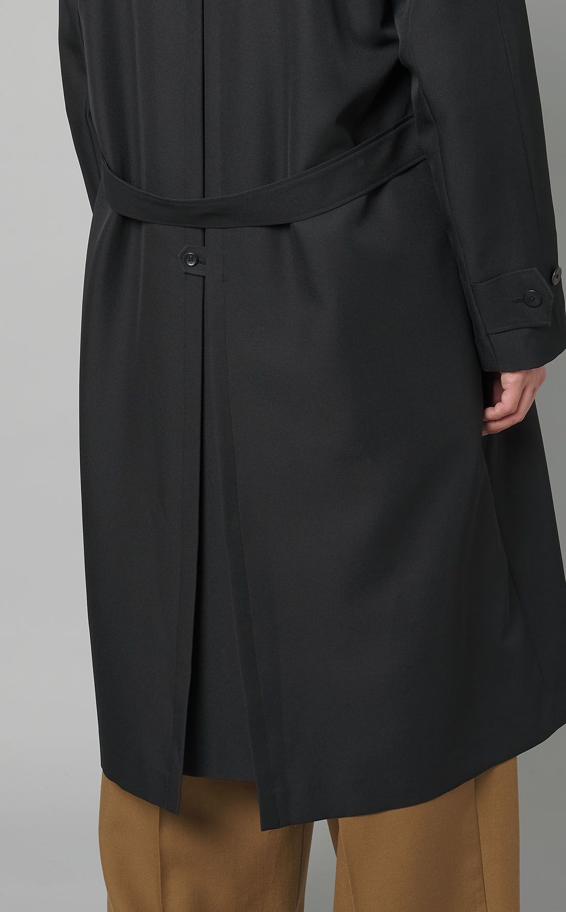 th products トレンチコート th products｜ウールギャバワイドトレンチコート