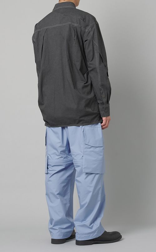 オーバーダイコットンシャツ