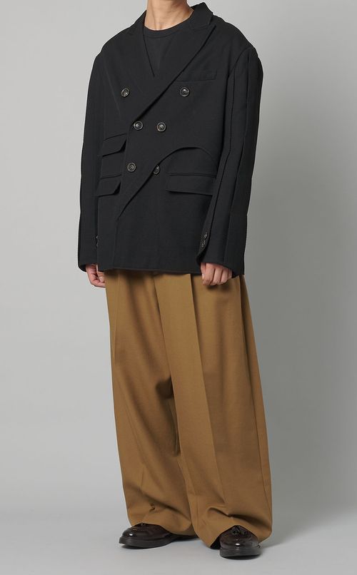 ウールツイルダブルブレストジャケット