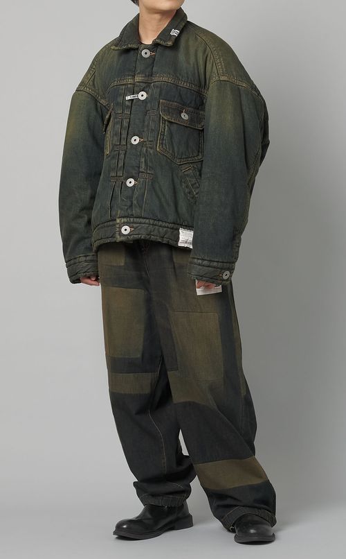 パッチワークジーンズ