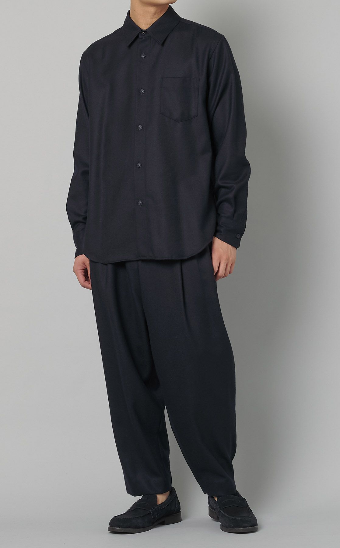 FUMITO GANRYU｜バックジッパーシャツ