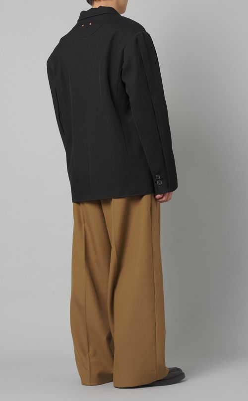 ウールツイルダブルブレストジャケット