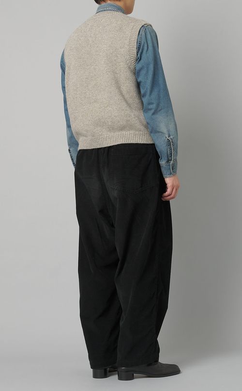 シェットランドクルーネックニットベスト