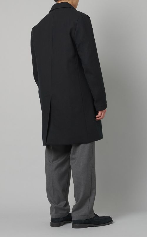 ステンカラー中綿コート