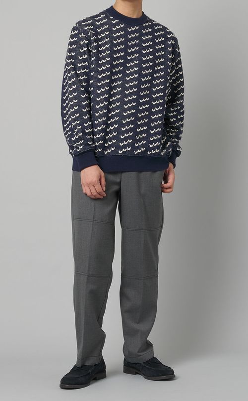 バードアイニットプルオーバー