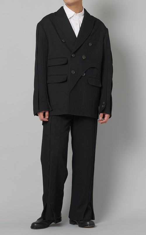 ウールツイルラップトラウザー