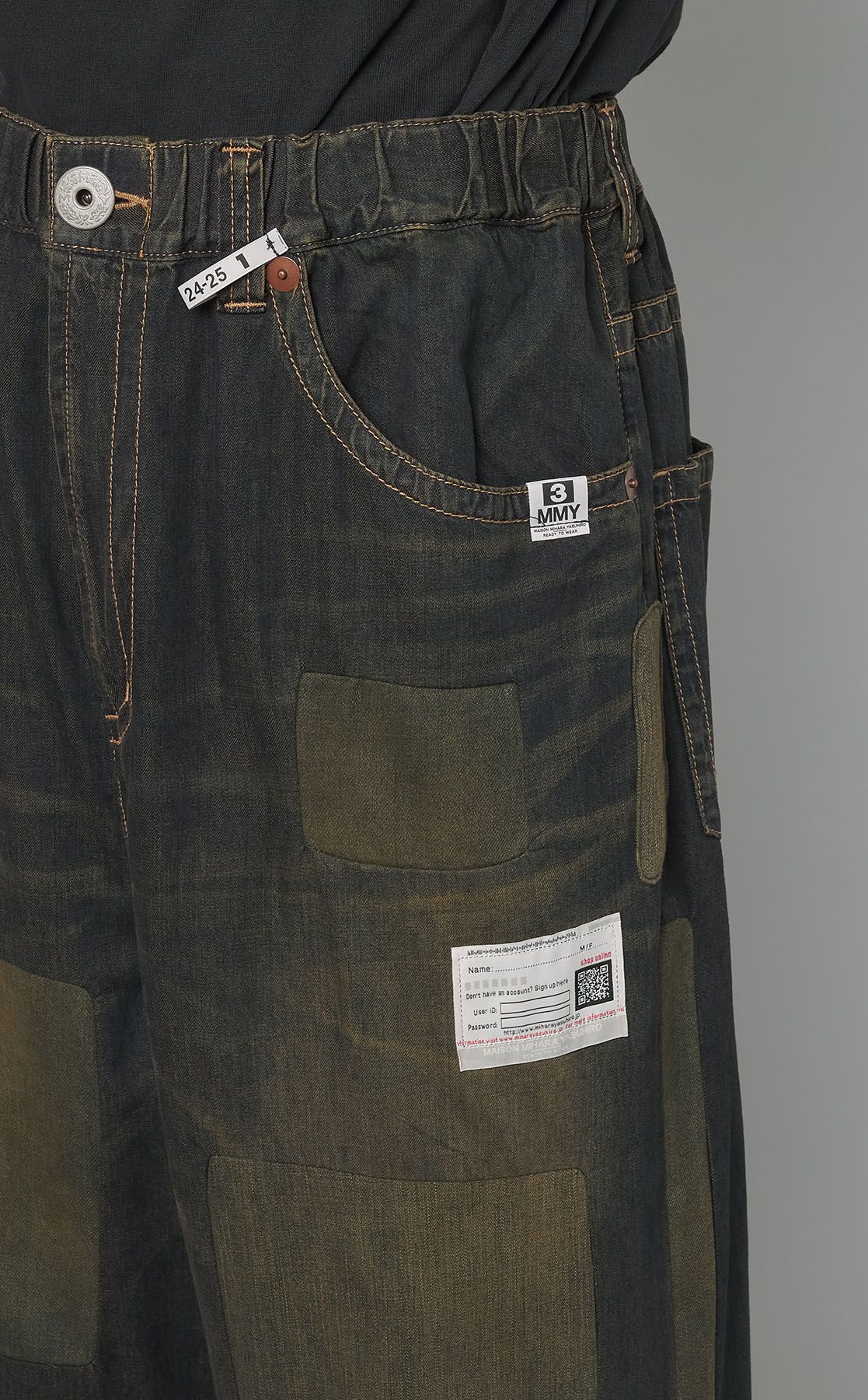 Maison MIHARA YASUHIRO パッチワーク DENIMPANTS Maison MIHARA YASUHIRO 25-26AW スタジアムジャンパー パッチワーク