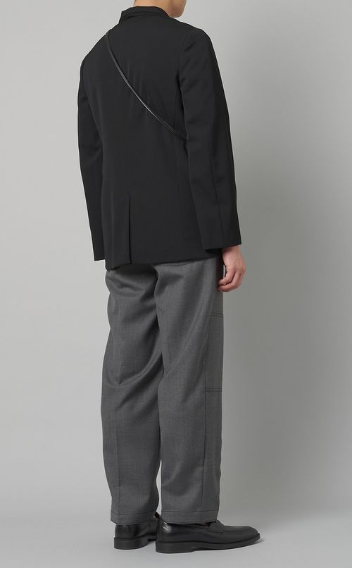 ウールギャバスタンドカラージャケット