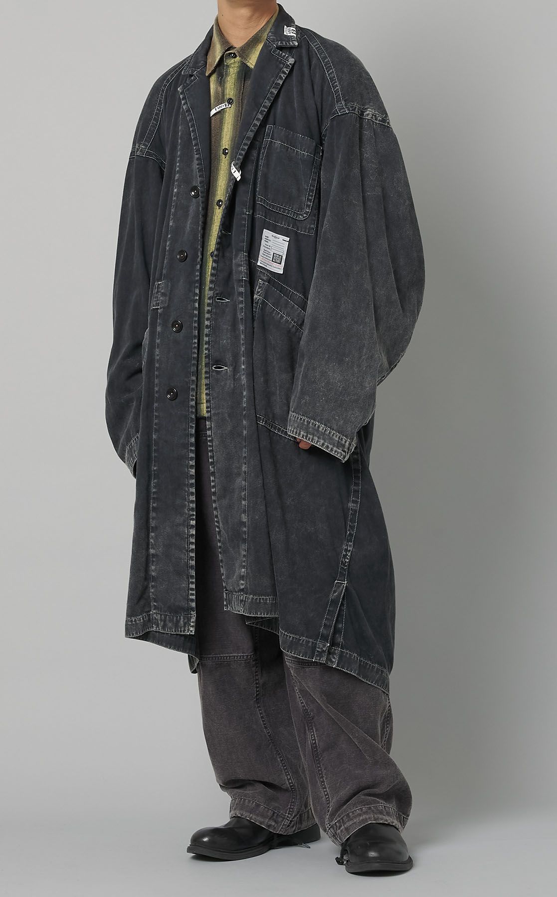 Maison MIHARA YASUHIRO リネン レイヤード コート Maison MIHARA YASUHIRO リネン レイヤード コート