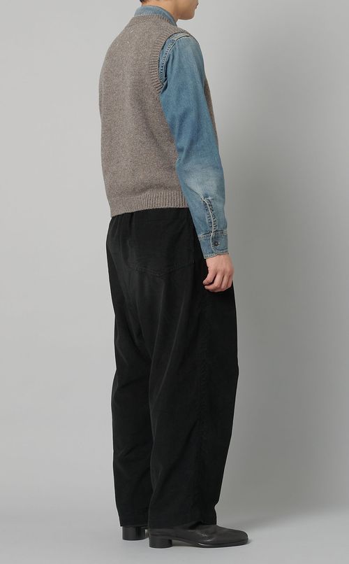 シェットランドクルーネックニットベスト