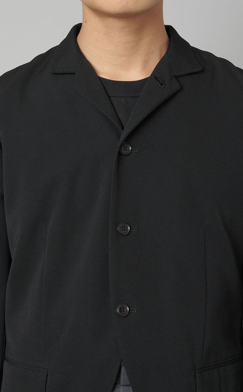 ウールギャバスタンドカラージャケット