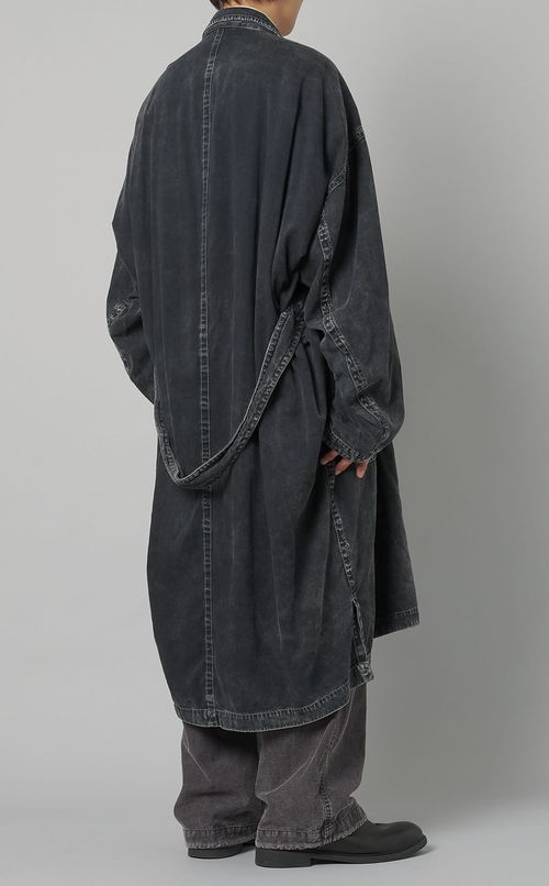 ルーズサテンショップコート