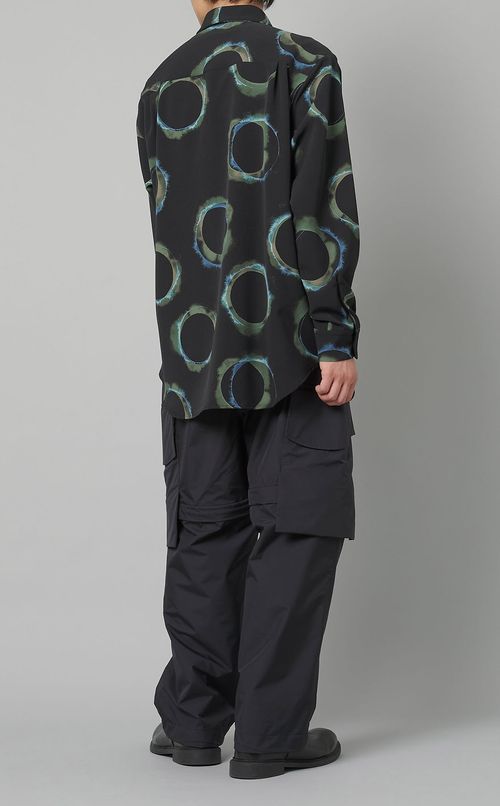 リングプリントレギュラーカラーシャツ