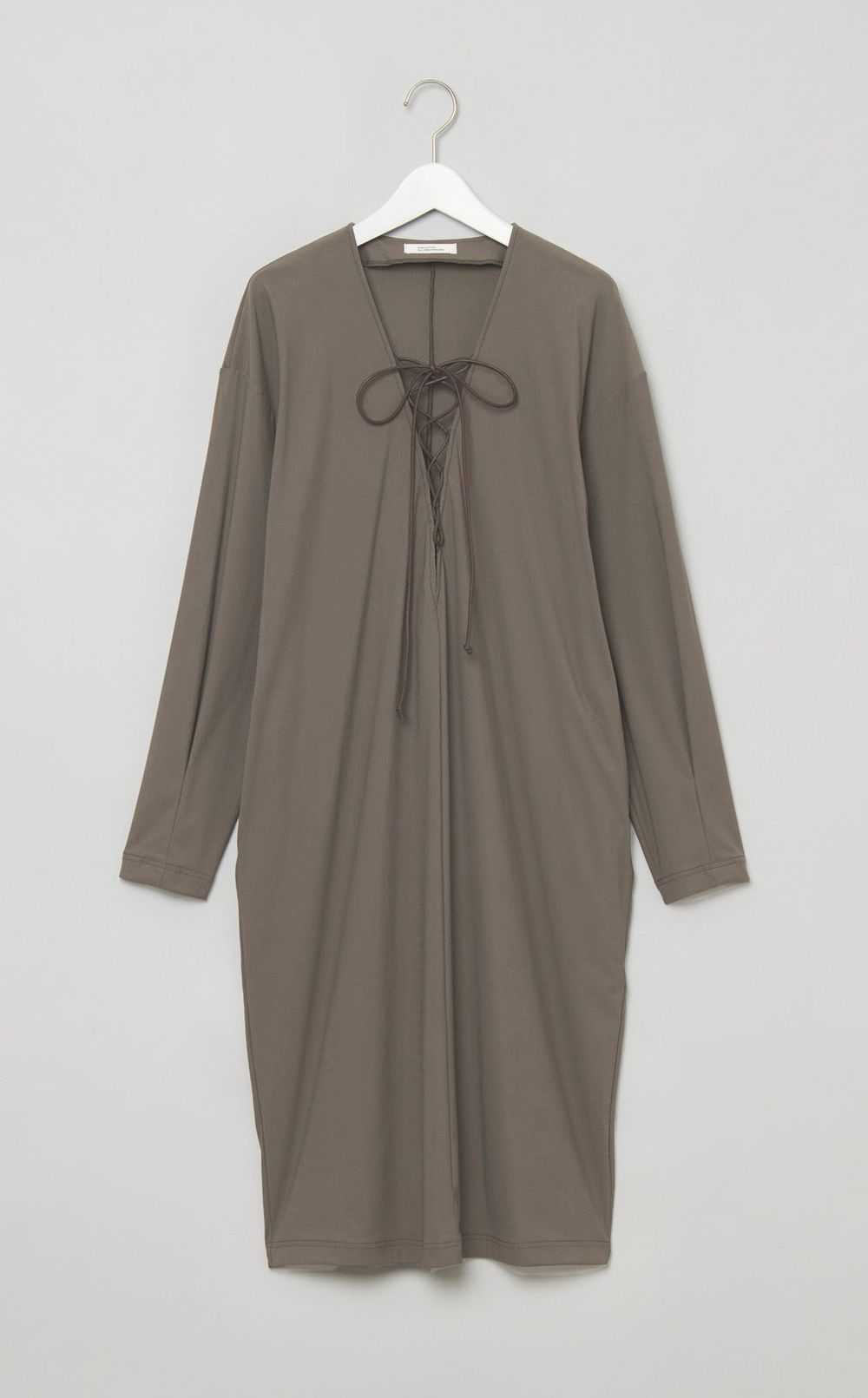 レースアップコクーンワンピース