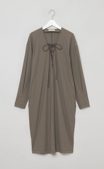 レースアップコクーンワンピース