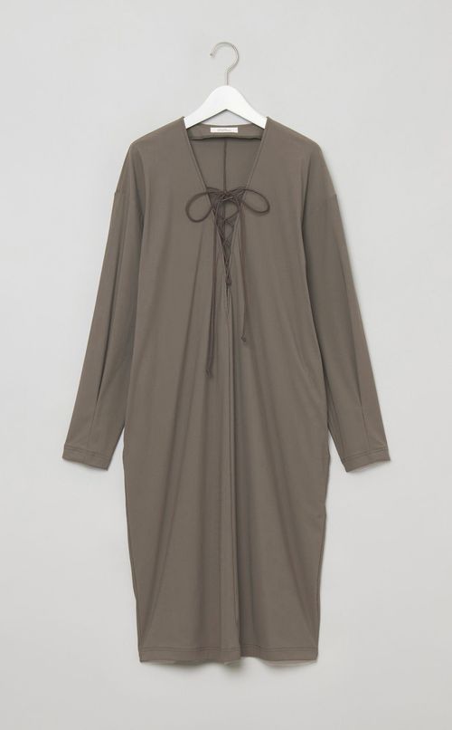 レースアップコクーンワンピース