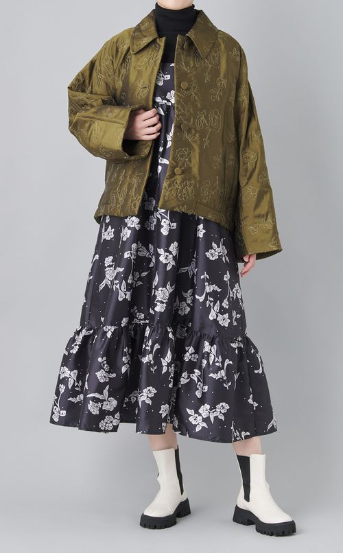 ポピーフラワープリントスカート