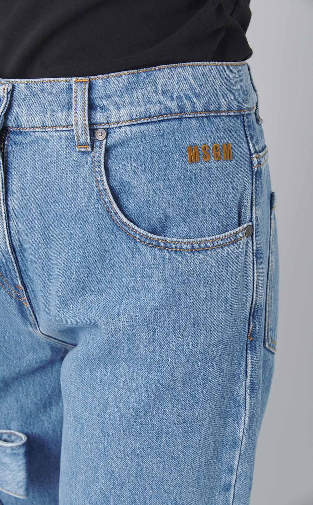 リボンデニムパンツ