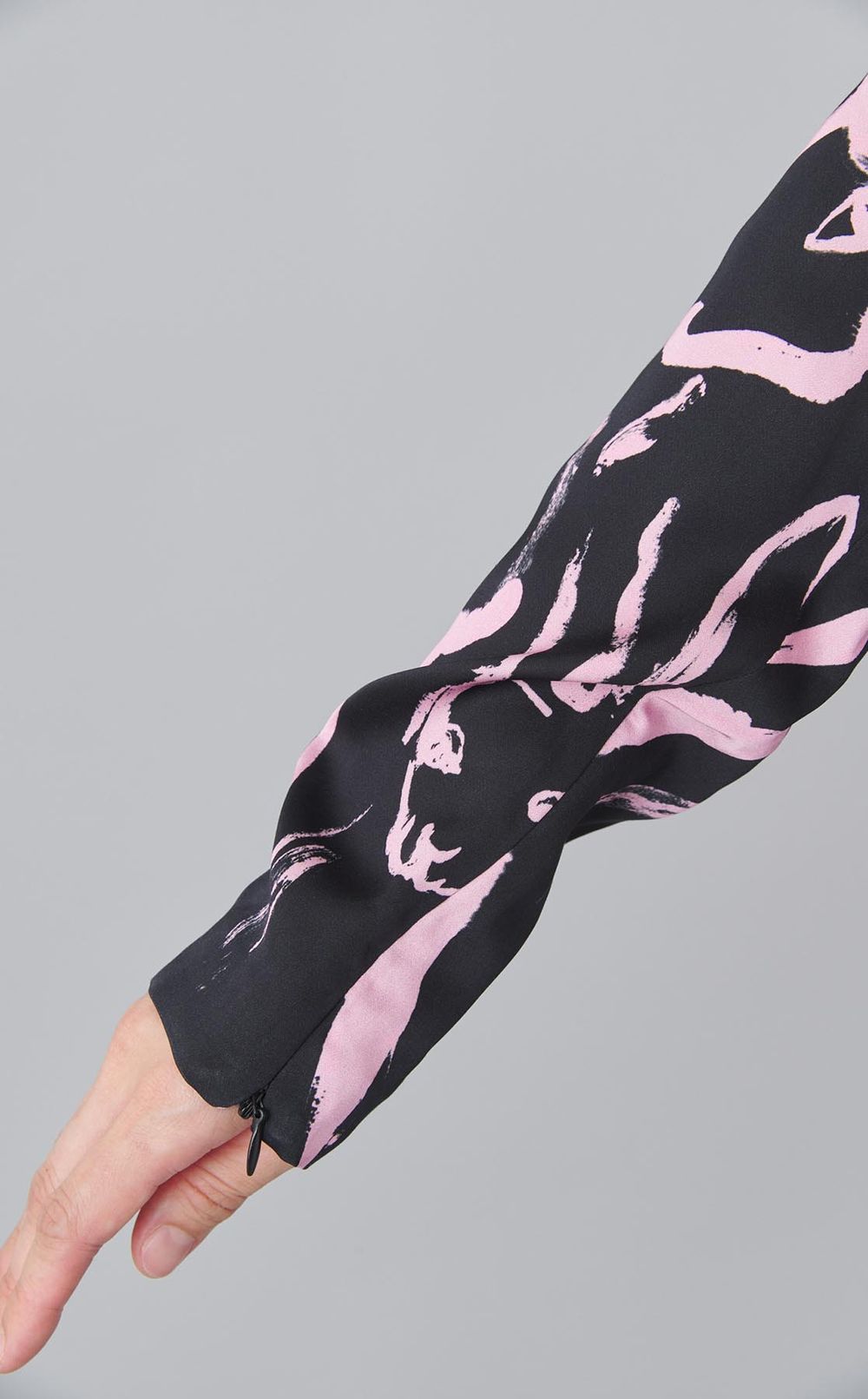 ラビットハンドプリントロングワンピース