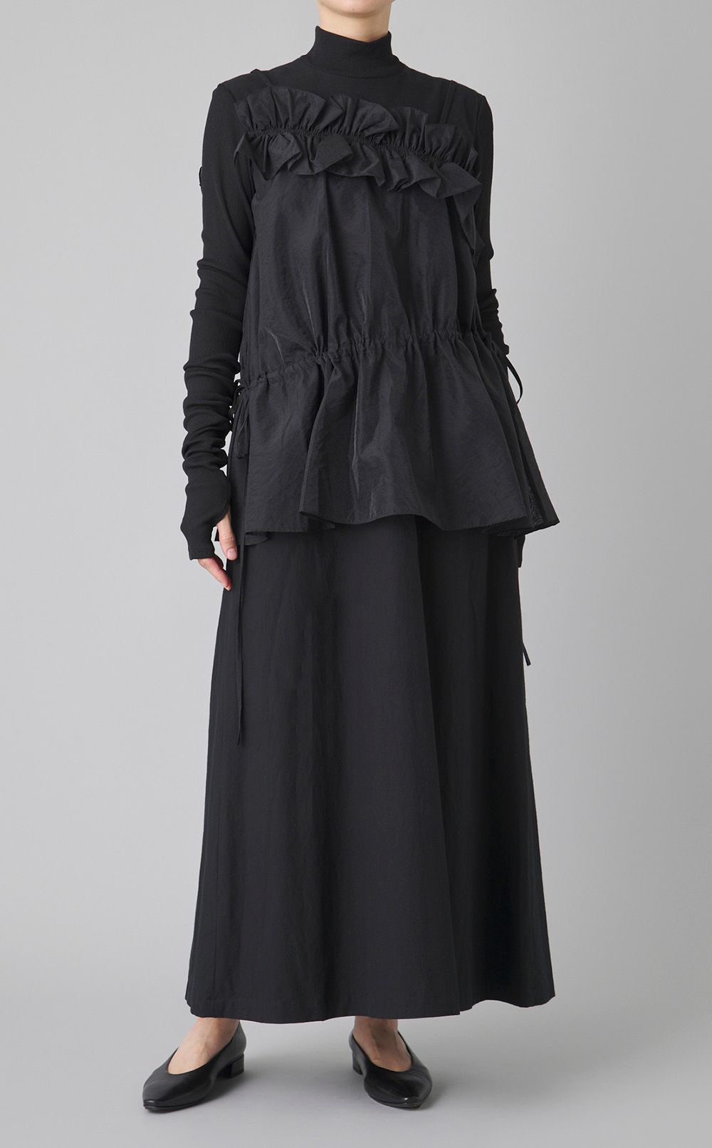 ドロストギャザーワンピース